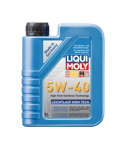 LIQUIMOLY 8028 LiquiMoly 5W40 Leichtlauf High Tech (1L) масло мотор.! син. api SN/CF,ACEA A3-04,B4-04,C3-04:МВ229.51;Масло моторное синтетика 5W-40 1 л