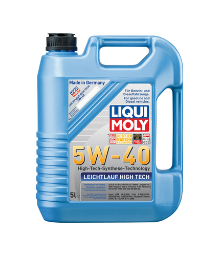 LIQUIMOLY 8029 LiquiMoly 5W40 Leichtlauf High Tech (5L) масло мотор.! син. api SN/CF,ACEA A3-04,B4-04,C3-04:МВ229.51