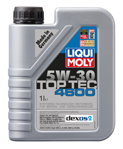 LIQUIMOLY 8032 LiquiMoly 5W30 Top Tec 4600 (1L) масло моторное! синт. API SM/CF, ACEA C3:MB-229.51,BMW Longlife-04