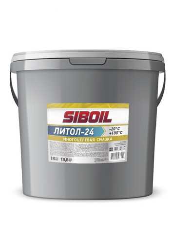 SIBOIL 80539 Смазка литол-24 (К) 18 кг коричневая
