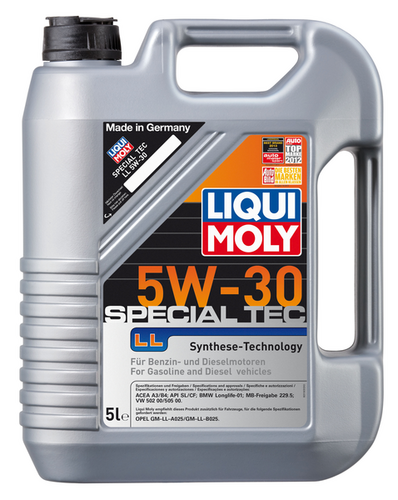 LIQUIMOLY 8055 LiquiMoly 5W30 Special Tec LL (5L) масло моторное синт. API SL/CF, ACEA A3/B4