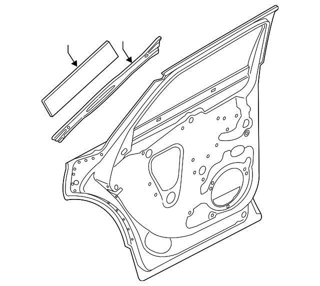 VAG 80A833052CSTL Дверь грунтованная