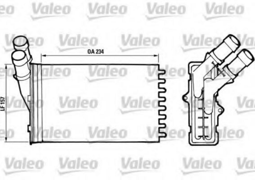 VALEO 812005 Радиатор печки! Citroen Xantia/Xsara/ZX, Peugeot 306 91>