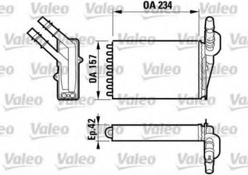 VALEO 812169 Теплообменник, отопление салона