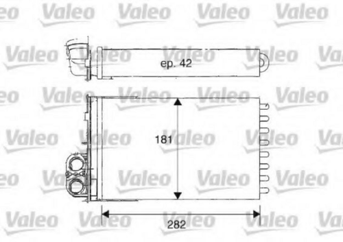 VALEO 812181 Радиатор печки! Peugeot 406 all 99>