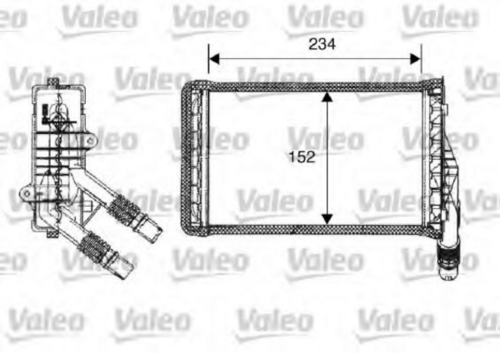 VALEO 812223 Теплообменник, отопление салона