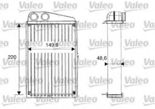 VALEO 812247 Теплообменник, отопление салона