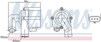 NISSENS 831072 Электропомпа! Audi A3/Q3, VW Golf/Sharan 03>