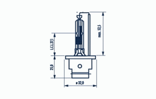 NARVA 84006 Лампа! XENON (D2R) 35W P32d-3