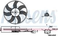 NISSENS 850020 Вентилятор радиатора