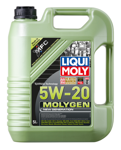 LIQUIMOLY 8540 LiquiMoly 5W20 Molygen New Generation (5L) масло моторное синт. API SN, ILSAC GF-5;Масло моторное Liqui Moly Molygen New Generation 5W-20 fully synthetic 5 л.