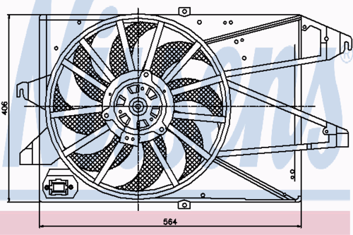NISSENS 85482 Вентилятор, охлаждение двигателя