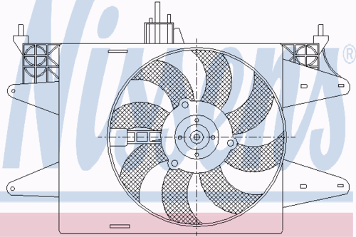 NISSENS 85572 Вентилятор, охлаждение двигателя