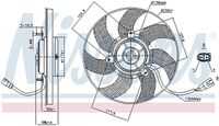 NISSENS 85680 Вентилятор охлаждения! Audi A3, VW Golf/Passat 1.2-2.0i/TDi 03>