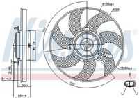 NISSENS 85733 Вентилятор! Audi A3, VW Golf/Passat, Skoda Octavia/Superb 1.2-2.0 TSI/TFSI-1.6-2.0 TDI 03>