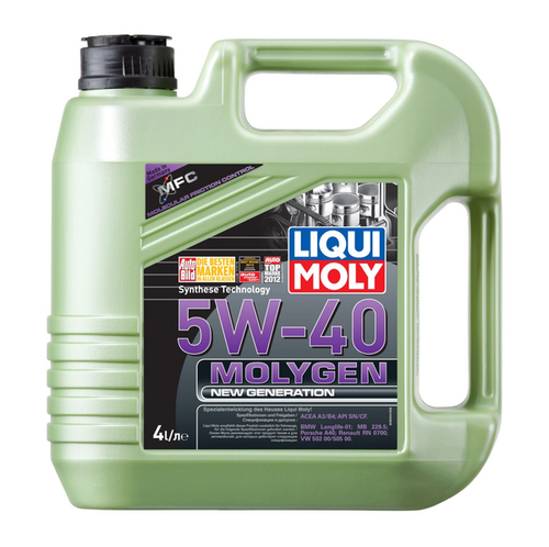 LIQUIMOLY 8578 LiquiMoly 5W40 Liqui Moly Molygen NeW Generation (4L) масло моторное! синт. API SN/CF, ACEA A3/B4