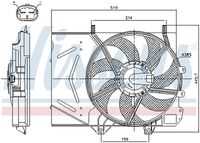 NISSENS 85986 Вентилятор охлаждения! МКПП Citroen C3 1.4i 02-09