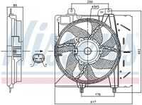 NISSENS 85991 Вентилятор охлаждения! Citroen C2 All 06-09