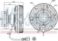 NISSENS 86062 Вискомуфта вентилятора! VOLVO FH12/FH13/FH16