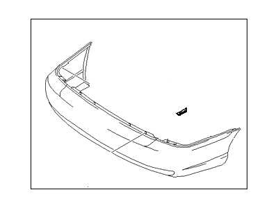 HYUNDAIKIA 86610-25000 Накладка заднего бампера VRN 4 DR (10702070/160819/0162688/168 - корея, республика)