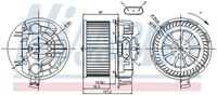 NISSENS 87043 Вентилятор салона