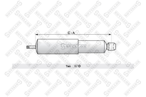 STELLOX 87-04833-SX Амортизатор подвески перед. 412-692 I/O 16x67 26x50 Scania 82/92/93/111-113/140/141