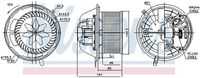 NISSENS 87062 Вентилятор отопителя! BMW E81/E87 04>/E88 08>/E90/E91 05>/E93 07>