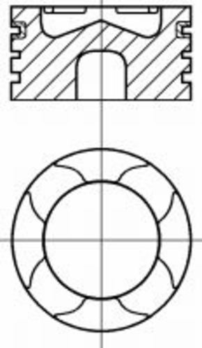 NURAL 87-423000-10 Поршень R6 d120 MAN TGA D2066 LF01/02/03