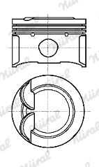 NURAL 87-442300-10 Поршень! d71.01 STD Audi A3, VW Golf/Polo, Skoda Octavia 1.2TSi 12>