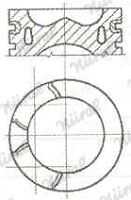 NURAL 87-443100-00 Поршень комплектный (ПОРШЕНЬ + кольца + палец), страна ввоза - польша