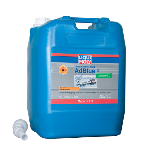 LIQUIMOLY 8835 Liqui Moly AdBlue водный раствор мочевины 32.5% (20L)! ISO 22241-1/-2/-3, DIN 70070, MB A0005830107