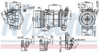 NISSENS 890051 Компрессор, кондиционер