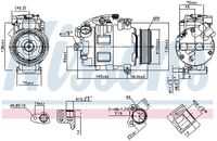 NISSENS 890068 Компрессор кондиционера