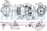 NISSENS 890144 Компрессор кондиционера! Toyota Camry 2.4VVTi 06>