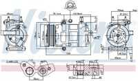 NISSENS 890217 Компрессор, кондиционер