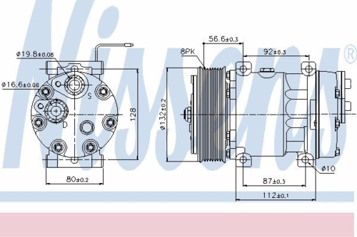 NISSENS 89065 Компрессор, кондиционер