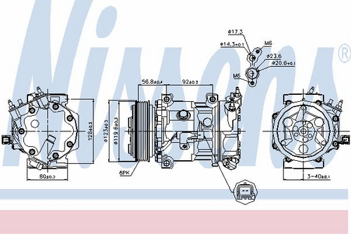 NISSENS 89067 Компрессор, кондиционер