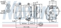 NISSENS 89108 Компрессор кондиционера! Daewoo Lanos 1.4/1.5/1.6 97>