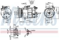 NISSENS 89313 Компрессор кондиционера! ZEXEL Renault Master 2.3D 10>