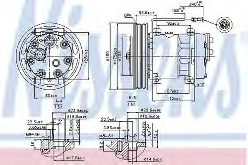 NISSENS 89353 Компрессор, кондиционер