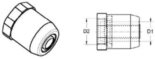 WABCO 8937712354 Фитинг прямой с внутр. резьбой! (л) D12x1.5 m18x1.5 SW22 Universal