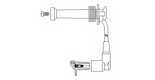 BREMI 897/28 Провод высоковольтный! 3-й цилиндр Ford Fiesta/Focus/Fusion, Mazda 2/6 1.25-1.6 95>