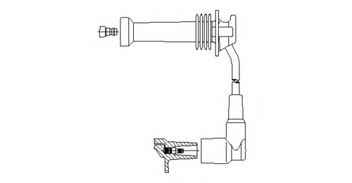 BREMI 8A17/32 Провод высоковольтный! 2-й цилиндр Ford Fiesta/Focus/Fusion, Mazda 2/6 1.25-1.6 95>