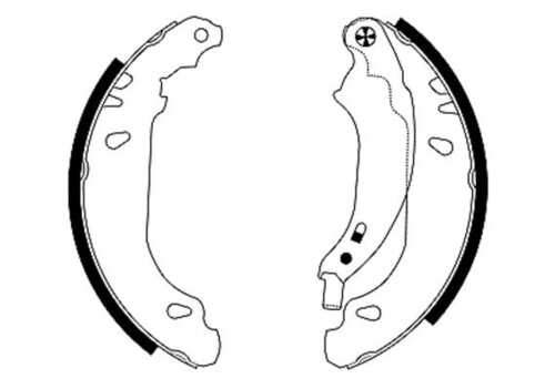 HELLA 8DB 355 002-261 Колодки тормозные барабанные RENAULT SAN