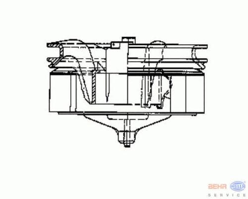 BEHRHELLA 8EW 009 158-021 Электродвигатель отопителя правый Volvo