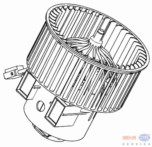 BEHRHELLA 8EW 351 040-271 Вентилятор салона