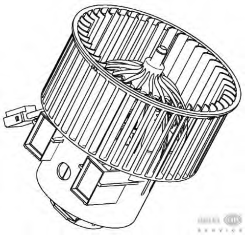 BEHRHELLA 8EW 351 040-461 Вентилятор салона