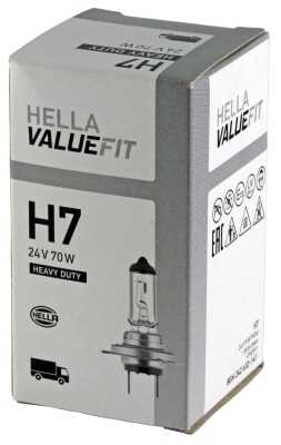 HELLA 8GH 242 632-141 Лампа накаливания! VALUEFIT, H7 24V 70W PX 26d