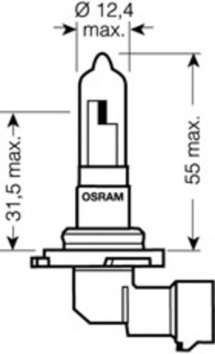 OSRAM 9005 Лампа автомобильная HB3 12V60W;Лампа ORIGINAL LINE! 1шт. (HB3) 12V 60W P20d качество ориг. з/ч (ОЕМ);Лампа накаливания