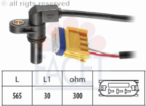 FACET 9.0469 Датчик частоты вращения, автоматическая коробка передач